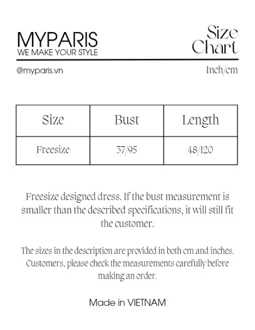 bảng size myparis
