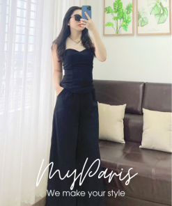 Set áo cup và quần đen sang trọng chính hãng MYPARIS