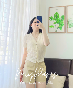 Set áo cardigan kèm quần và áo phong cách chính hãng MYPARIS