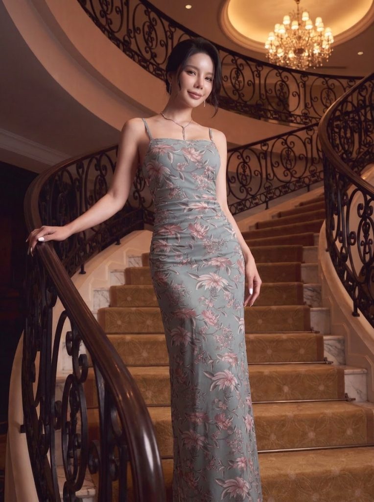 Đầm body hoa chính hãng MYPARIS